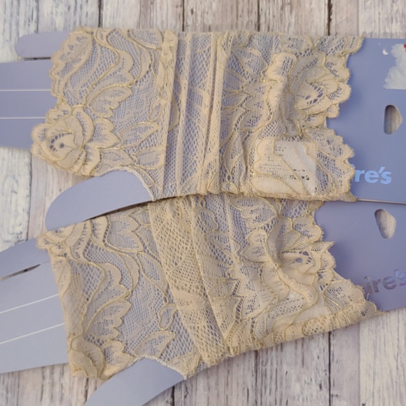 NEW Claire Fishnet Gloves Cream Beige - Picture 6 of 7